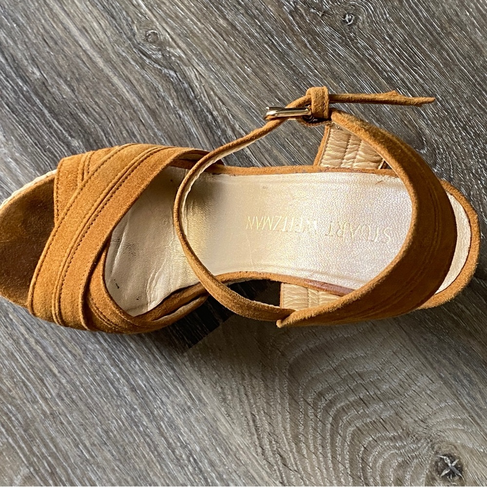 Stuart Weizmann Suede Wedges - image 3